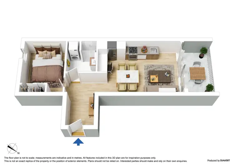 Floorplan of Homely apartment listing, 202/130-154 Dudley Street, West Melbourne VIC 3003