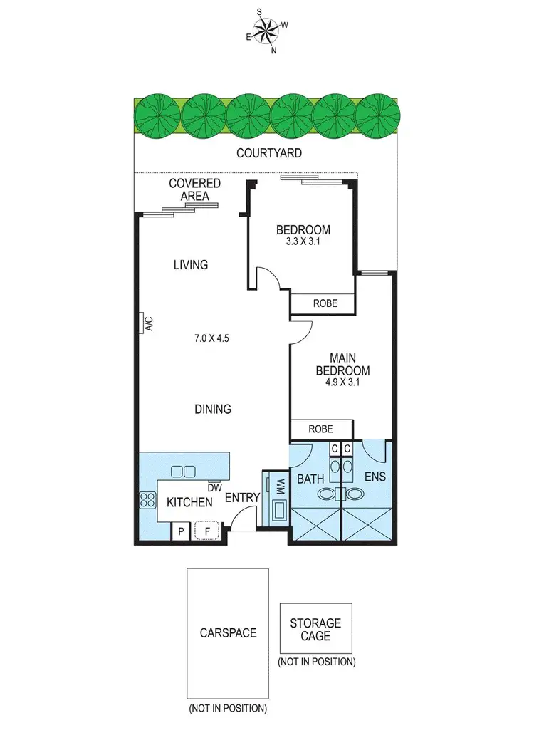 Floorplan of Homely apartment listing, 6/15 Vickery Street, Bentleigh VIC 3204