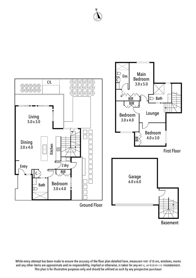 Floorplan of Homely townhouse listing, 5/126 Locksley Road, Eaglemont VIC 3084