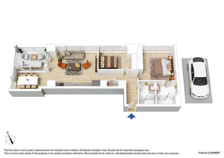 Floorplan of Homely apartment listing, 3502/35 Spring Street, Melbourne VIC 3000
