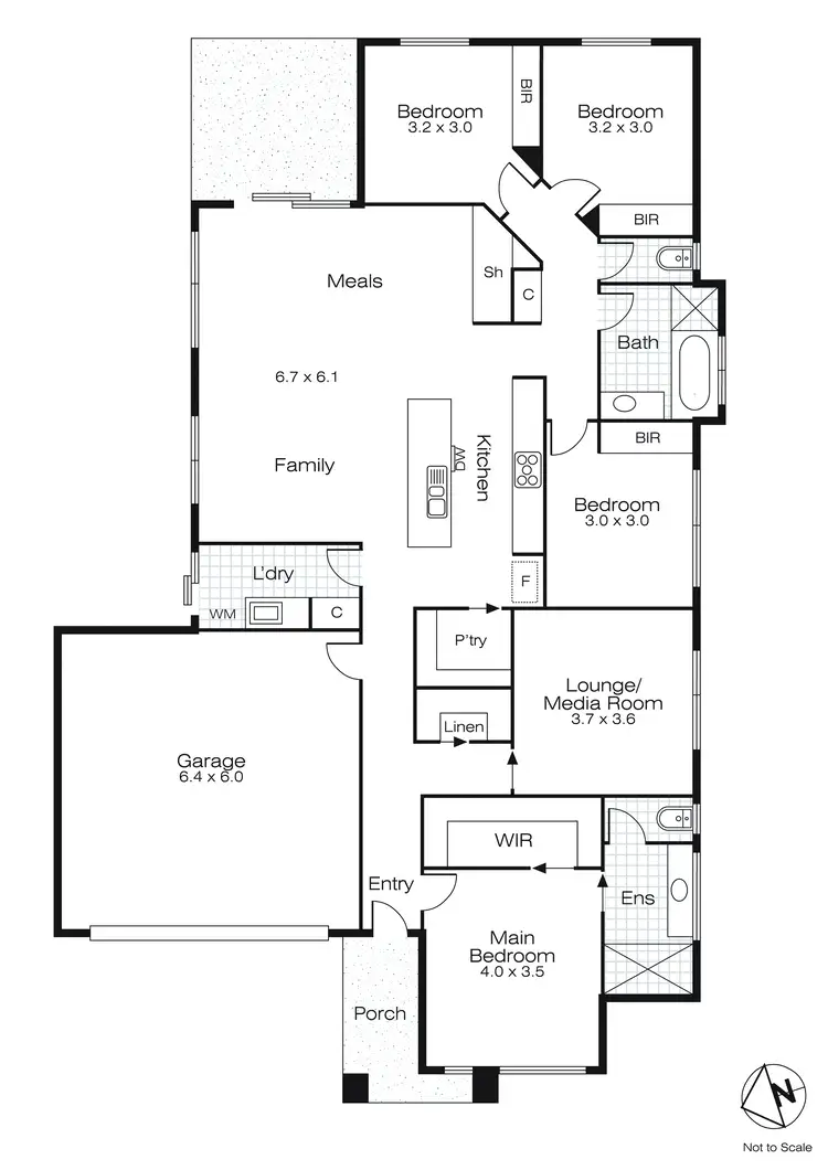 Floorplan of Homely house listing, 19 Crowther Drive, Lucas VIC 3350