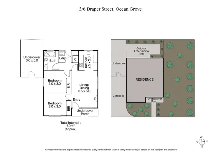 Floorplan of Homely unit listing, 3/6 Draper Street, Ocean Grove VIC 3226