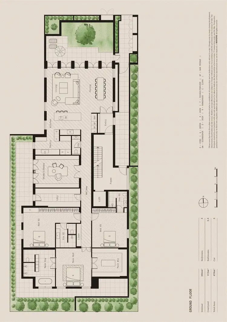 Floorplan of Homely apartment listing, 1/498 Toorak Road, Toorak VIC 3142