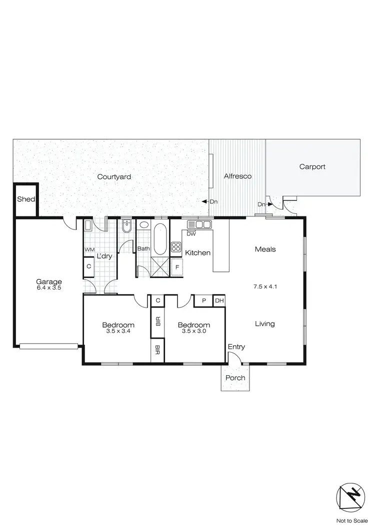 Floorplan of Homely house listing, 1/2 Rimmington Drive, Sebastopol VIC 3356