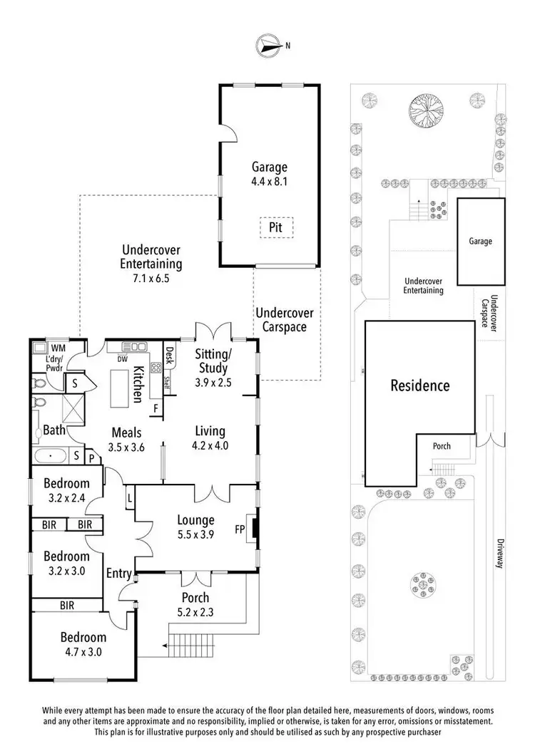 Floorplan of Homely house listing, 109 Grandview Grove, Rosanna VIC 3084