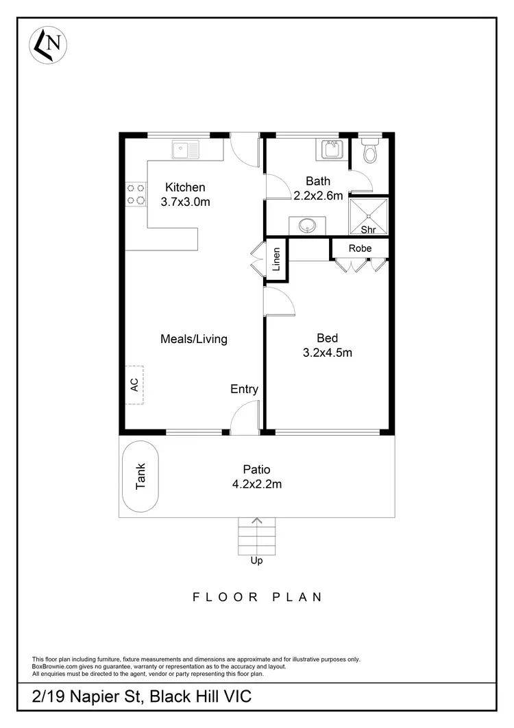 Floorplan of Homely house listing, 2/19 Napier Street, Black Hill VIC 3350