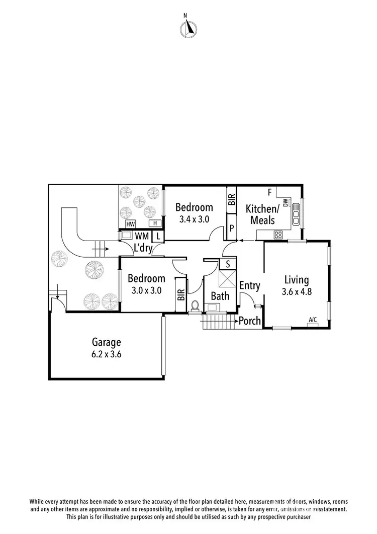Floorplan of Homely unit listing, 3/88 Darebin Street, Heidelberg VIC 3084