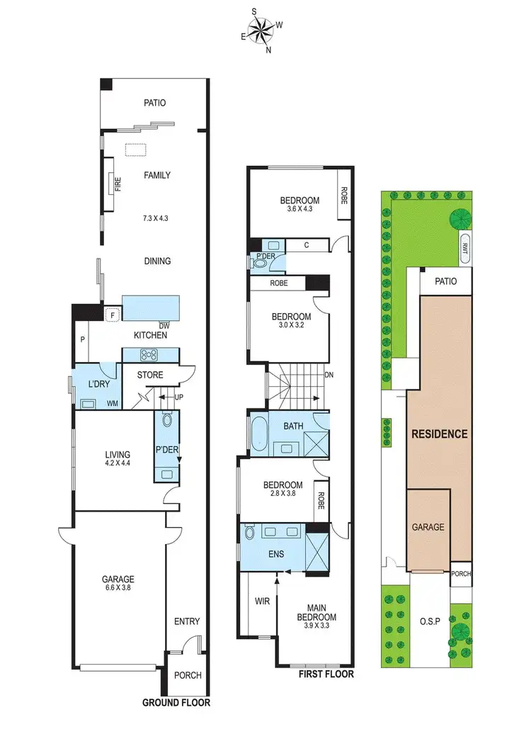 Floorplan of Homely townhouse listing, 72b Deakin Street, Bentleigh East VIC 3165