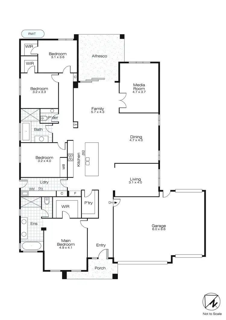 Floorplan of Homely house listing, 24 Mcgeachin Street, Lucas VIC 3350
