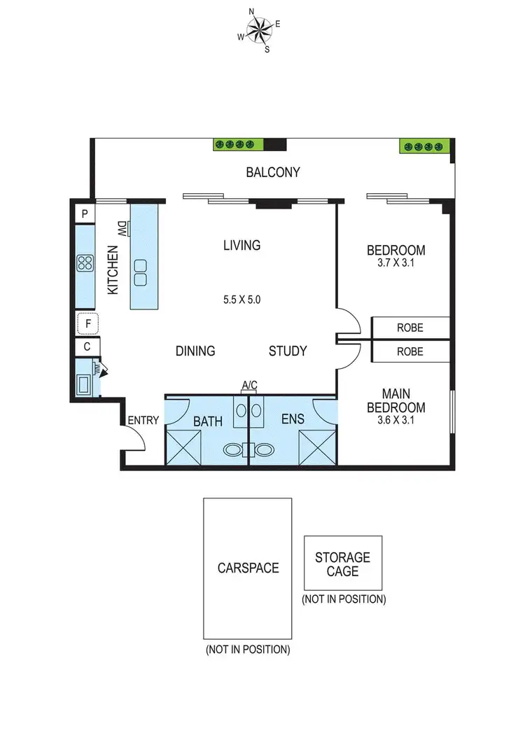 Floorplan of Homely apartment listing, 102/16-18 Hamilton Street, Bentleigh VIC 3204