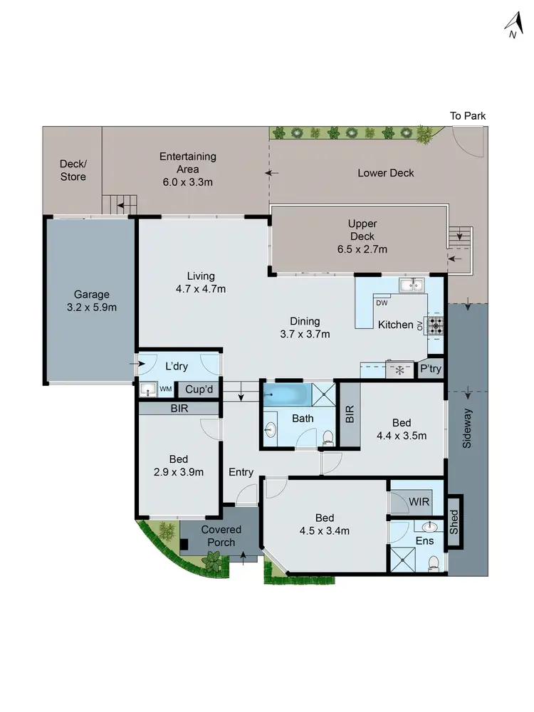 Floorplan of Homely townhouse listing, 2/15 Therese Avenue, Mount Waverley VIC 3149
