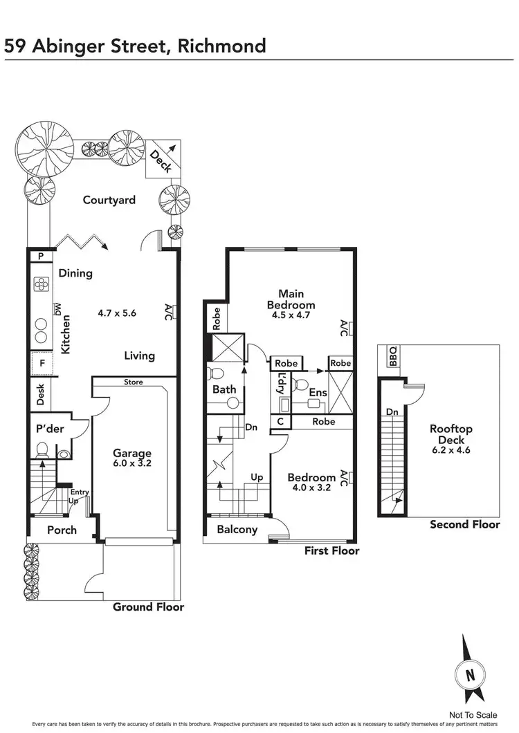 Floorplan of Homely house listing, 59 Abinger Street, Richmond VIC 3121
