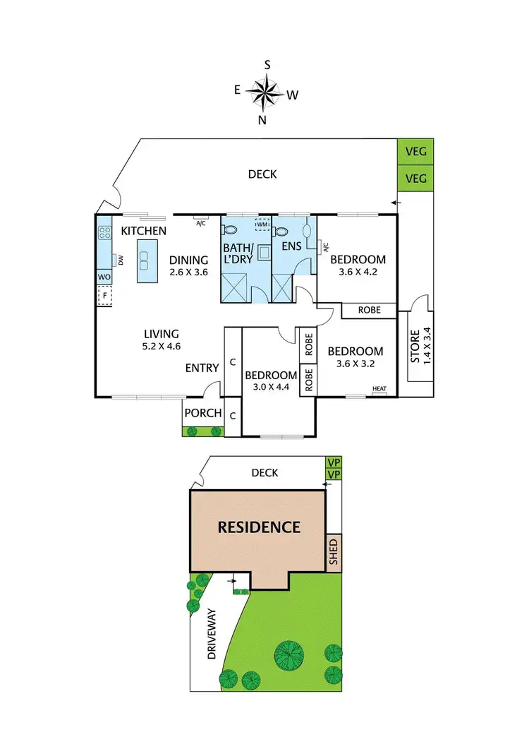 Floorplan of Homely house listing, 1/119 Valentine Street, Ivanhoe VIC 3079
