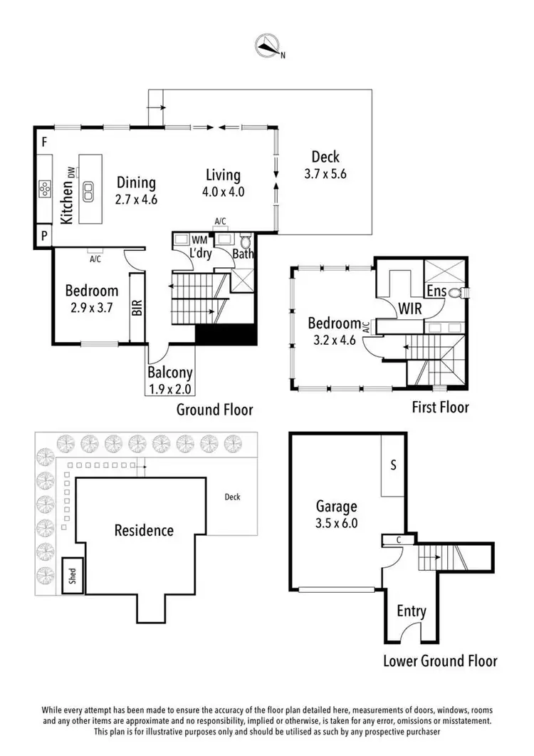 Floorplan of Homely townhouse listing, 5/13 Grandview Grove, Rosanna VIC 3084