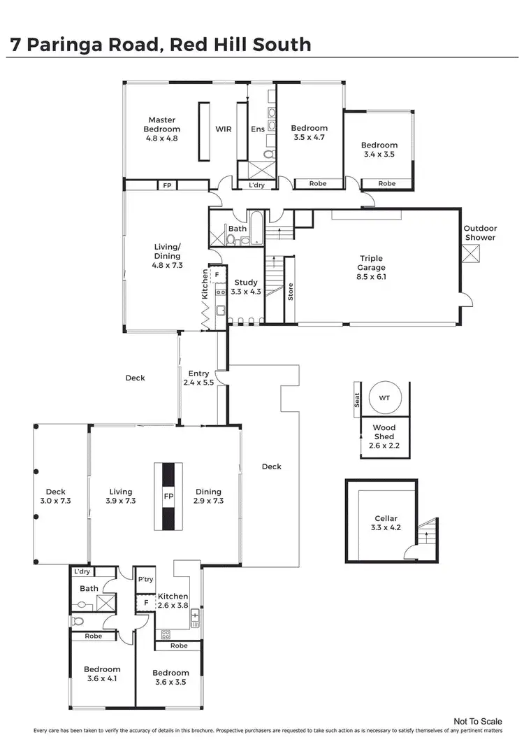 Floorplan of Homely house listing, 7 Paringa Road, Red Hill South VIC 3937