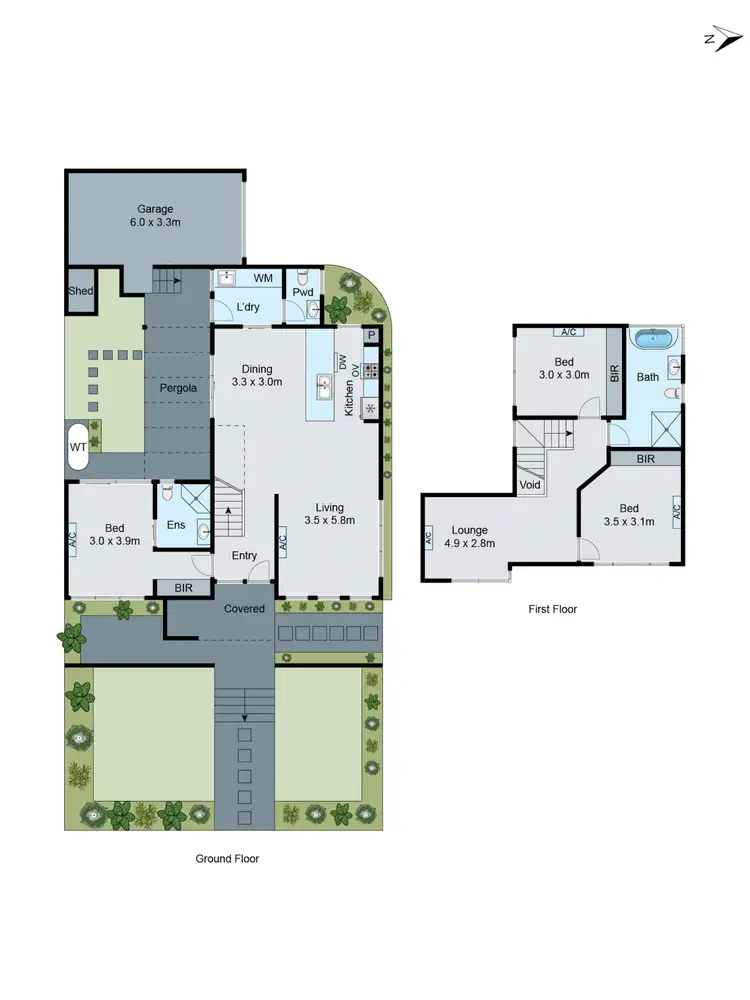 Floorplan of Homely townhouse listing, 1/170 Ferntree Gully Road, Oakleigh East VIC 3166
