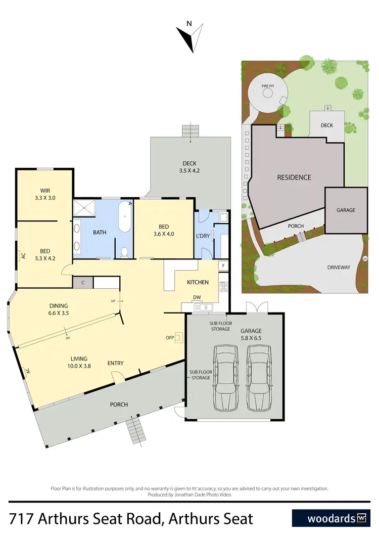 Floorplan of Homely house listing, 717 Arthurs Seat Road, Arthurs Seat VIC 3936