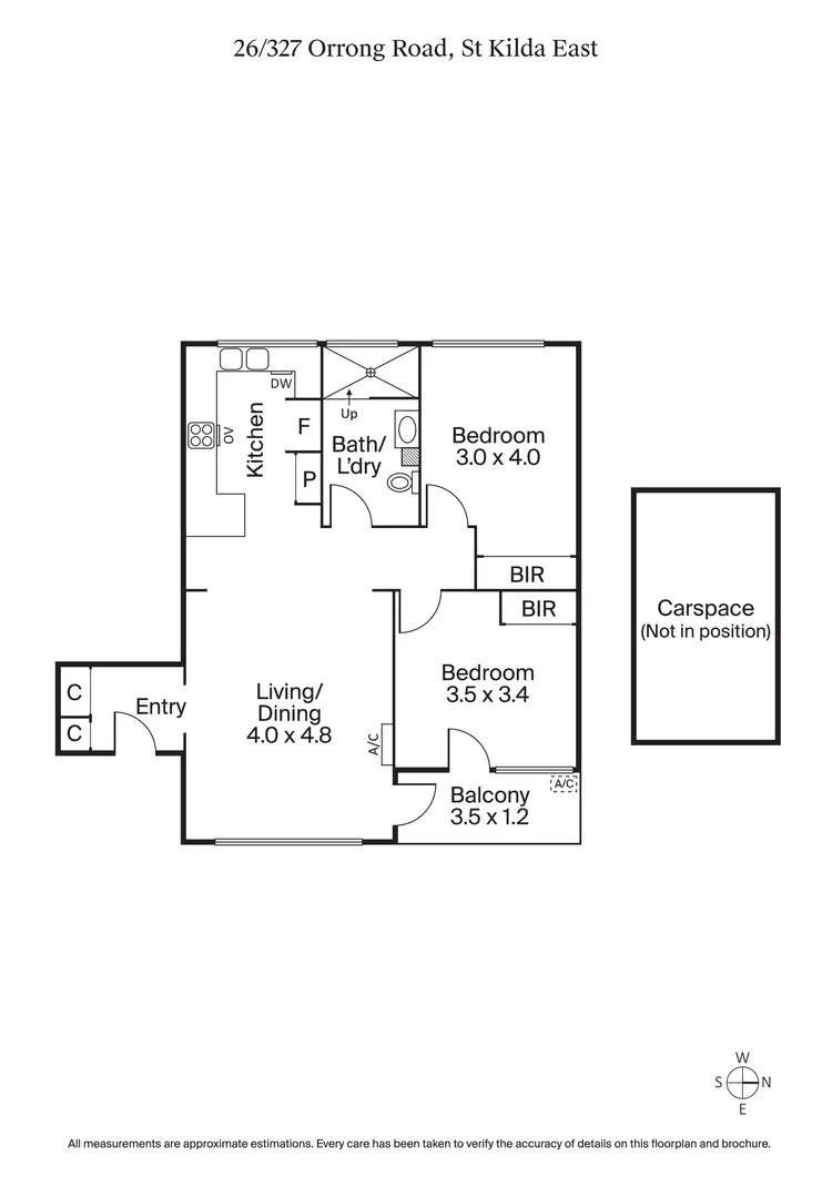 Floorplan of Homely apartment listing, 26/327 Orrong Road, St Kilda East VIC 3183