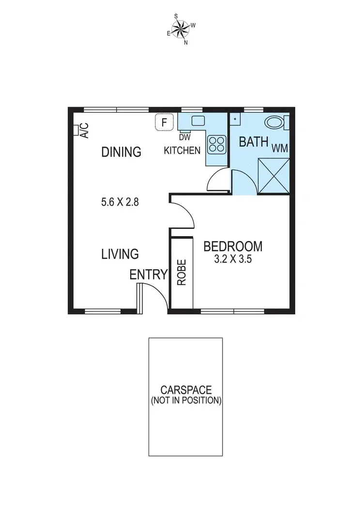 Floorplan of Homely apartment listing, 25/18 Cochrane Street, Brighton VIC 3186