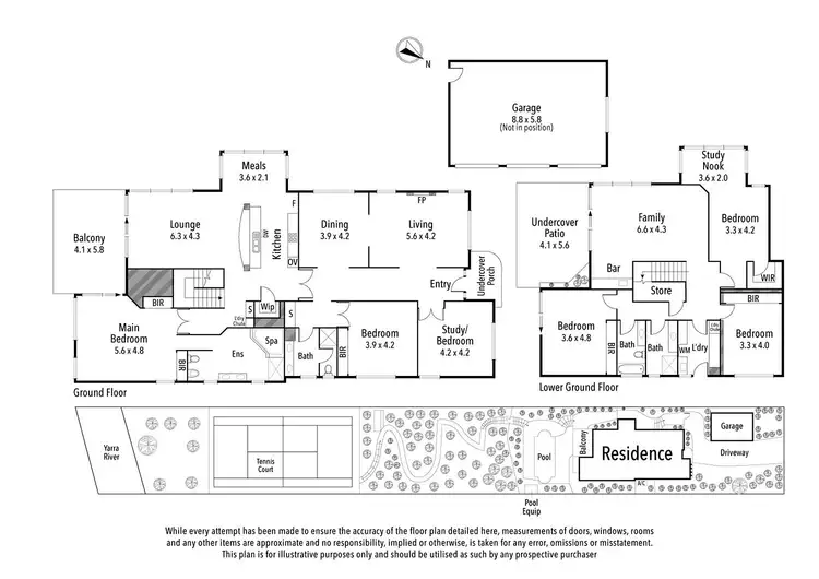 Floorplan of Homely house listing, 17 Riverside Road, Ivanhoe VIC 3079