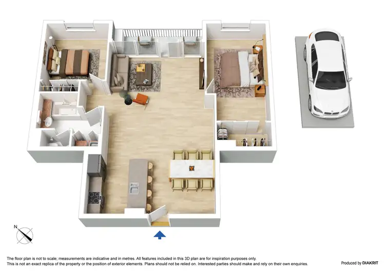 Floorplan of Homely apartment listing, 22/33 La Trobe Street, Melbourne VIC 3000