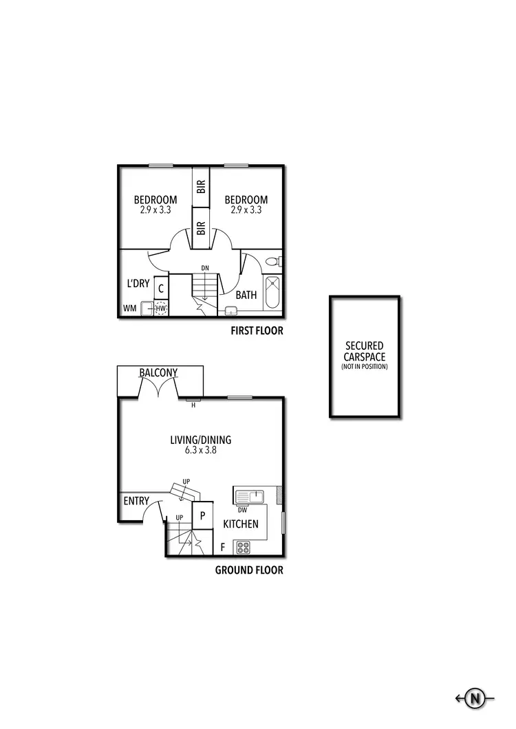 Floorplan of Homely apartment listing, 6/117-121 Rathdowne Street, Carlton VIC 3053