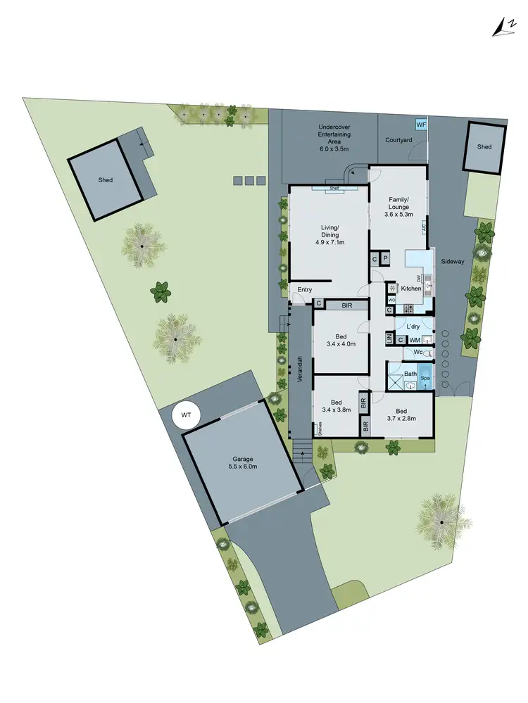 Floorplan of Homely house listing, 3 Nagle Court, Mount Waverley VIC 3149