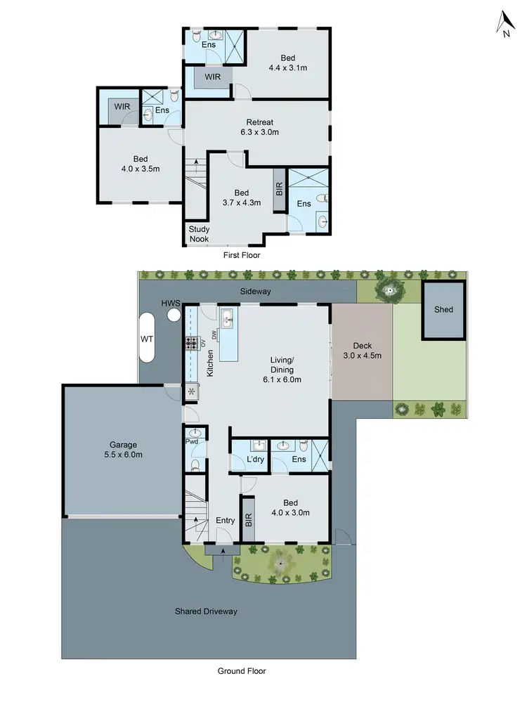 Floorplan of Homely townhouse listing, 3/37 Ashburn Grove, Ashburton VIC 3147