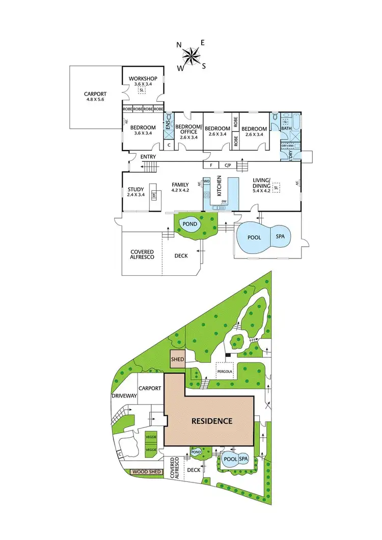 Floorplan of Homely house listing, 14 Glenister Drive, Eltham VIC 3095