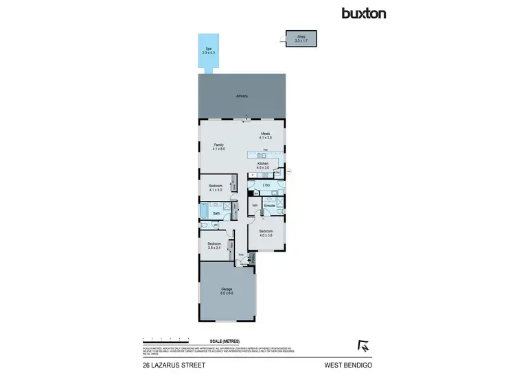 Floorplan of Homely house listing, 26 Lazarus Street, West Bendigo VIC 3550