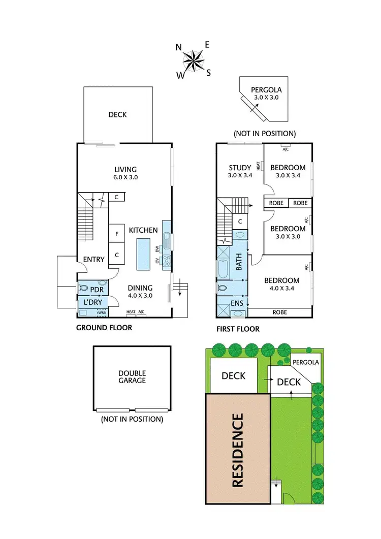 Floorplan of Homely townhouse listing, 3/12 Finlayson Street, Rosanna VIC 3084