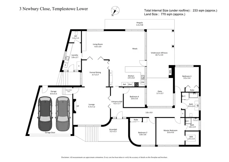 Floorplan of Homely house listing, 3 Newbury Close, Templestowe Lower VIC 3107
