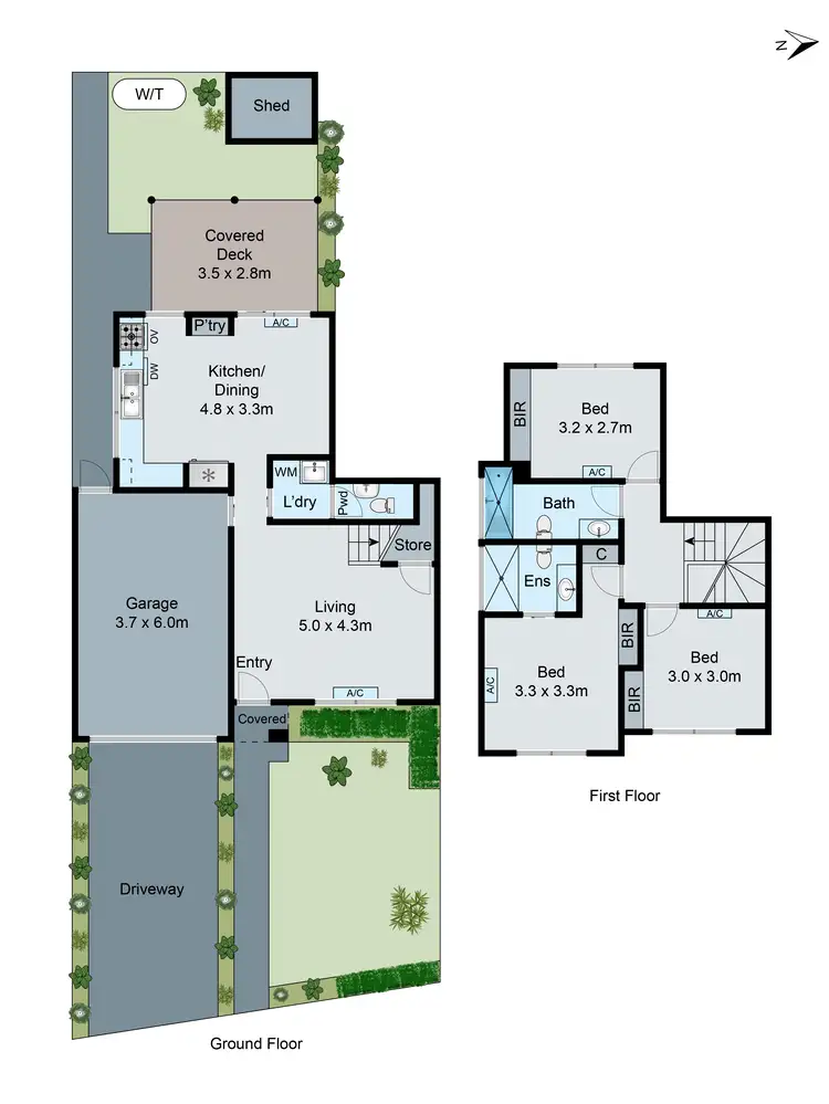 Floorplan of Homely townhouse listing, 1/1 Sage Street, Oakleigh East VIC 3166