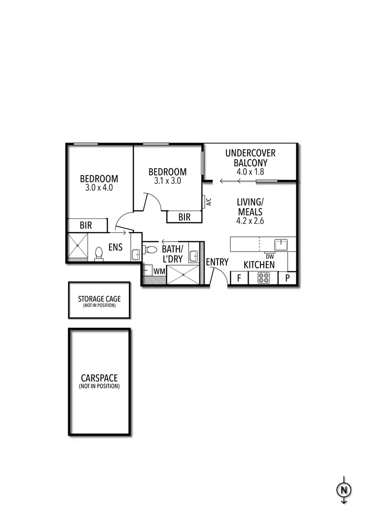 Floorplan of Homely apartment listing, 302/15 Breese Street, Brunswick VIC 3056