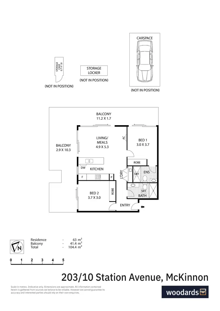 Floorplan of Homely apartment listing, 203/10 Station Avenue, Mckinnon VIC 3204