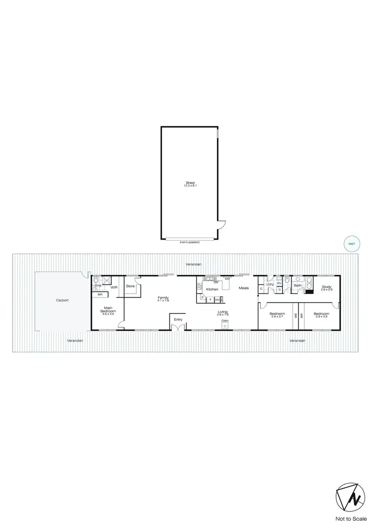 Floorplan of Homely house listing, 66 Masada Boulevard, Winter Valley VIC 3358
