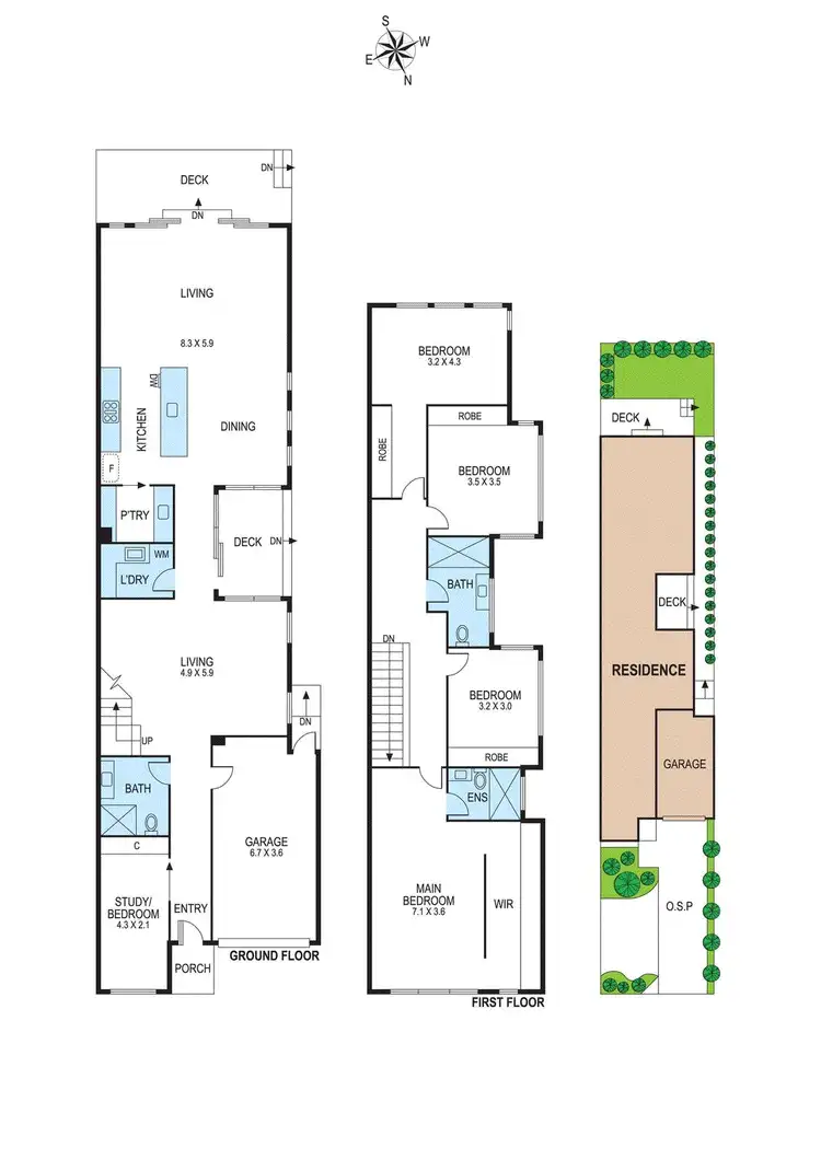 Floorplan of Homely townhouse listing, 600A Centre Road, Bentleigh VIC 3204