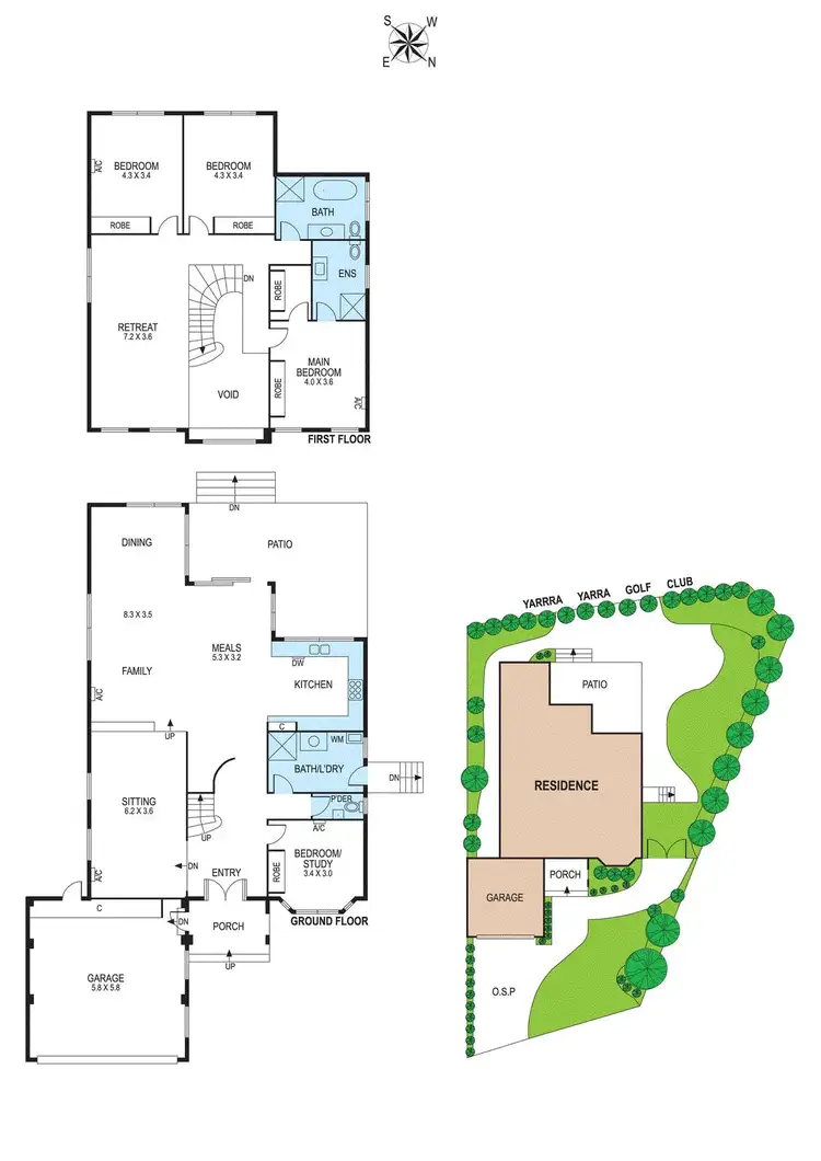Floorplan of Homely house listing, 6 Yarraburn Close, Bentleigh East VIC 3165
