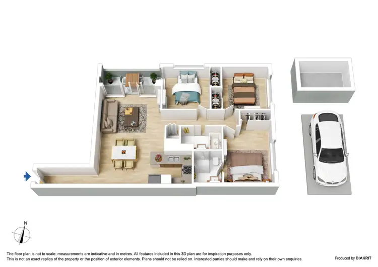 Floorplan of Homely apartment listing, 806/58 Jeffcott Street, West Melbourne VIC 3003