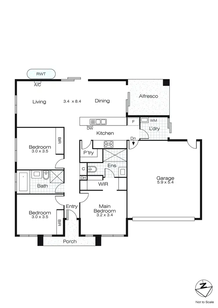 Floorplan of Homely house listing, 39 Walters Way, Alfredton VIC 3350