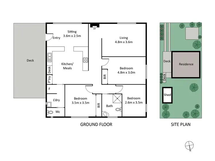 Floorplan of Homely house listing, 55 Asbury Street West, Ocean Grove VIC 3226