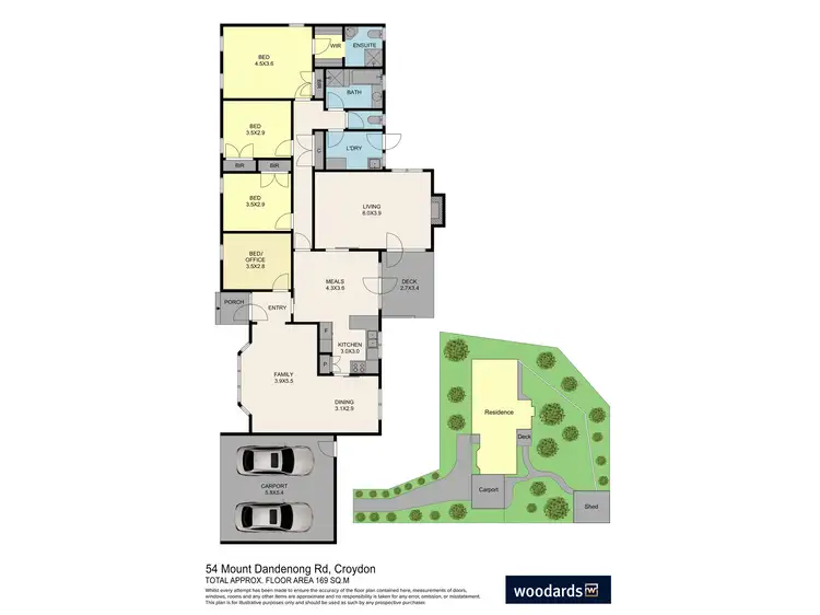Floorplan of Homely house listing, 54 Mt Dandenong Road, Croydon VIC 3136