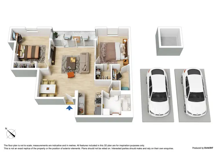 Floorplan of Homely apartment listing, 903/163 City Road, Southbank VIC 3006