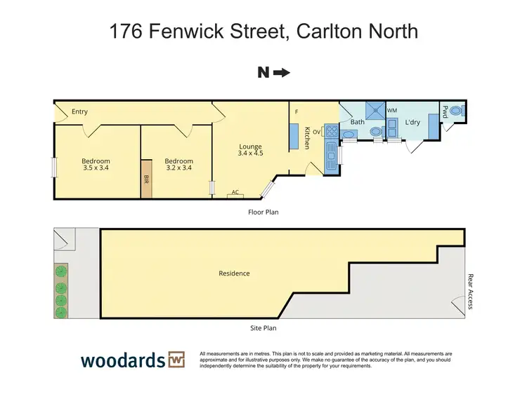 Floorplan of Homely house listing, 176 Fenwick Street, Carlton North VIC 3054