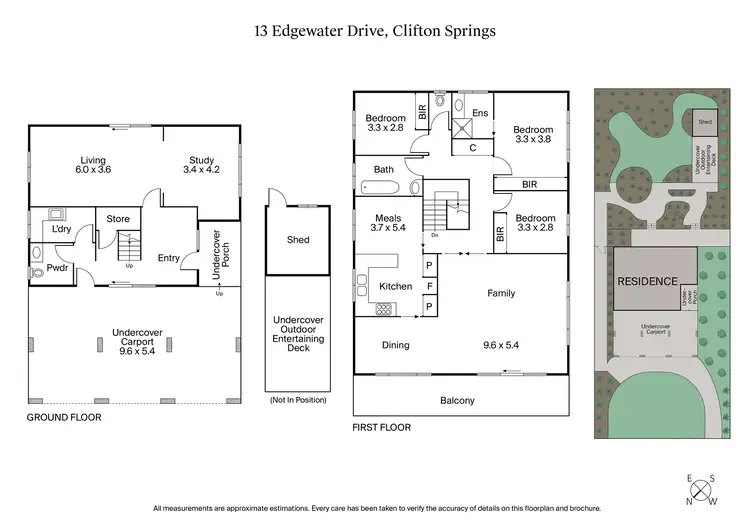 Floorplan of Homely house listing, 13 Edgewater Drive, Clifton Springs VIC 3222