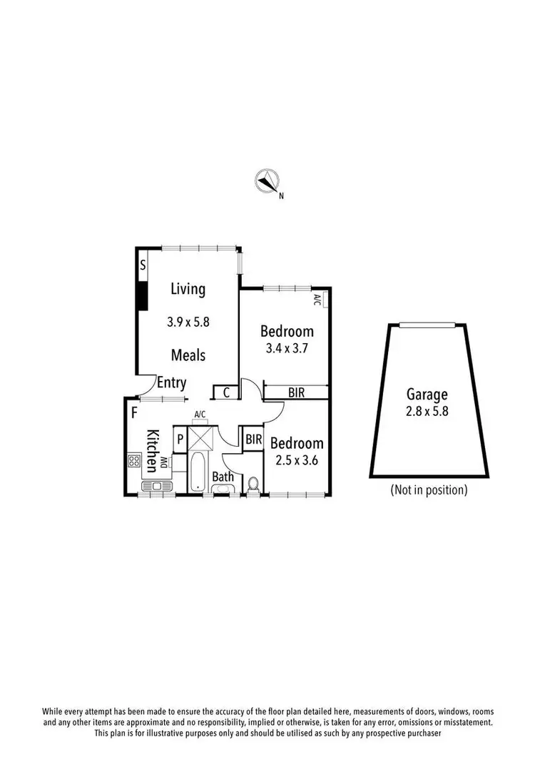 Floorplan of Homely apartment listing, 6/105 Locksley Road, Ivanhoe VIC 3079