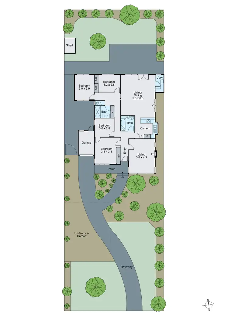 Floorplan of Homely house listing, 5 Edmonds Avenue, Ashwood VIC 3147