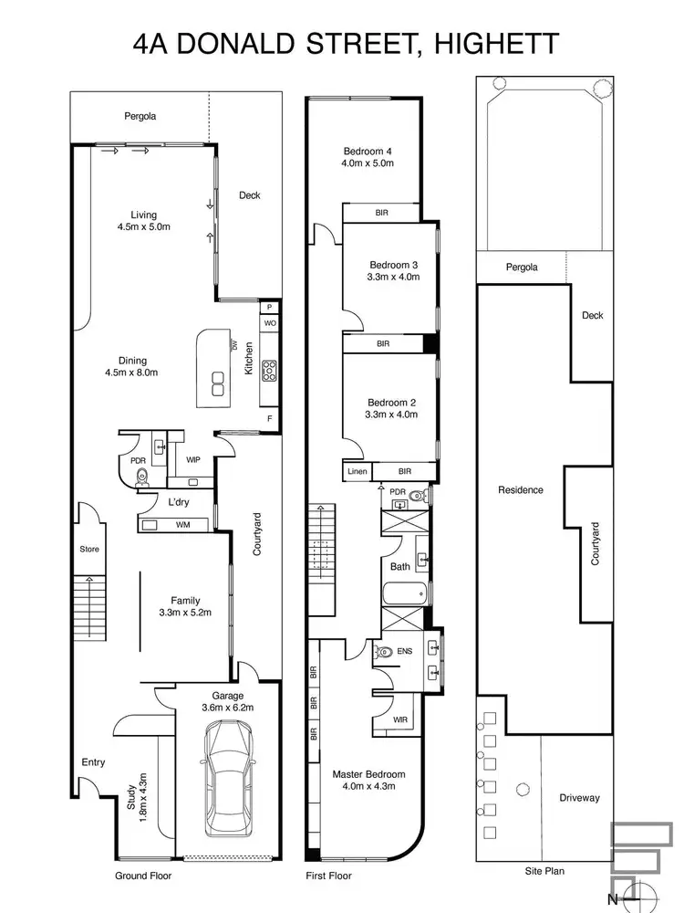 Floorplan of Homely townhouse listing, 4a Donald Street, Highett VIC 3190