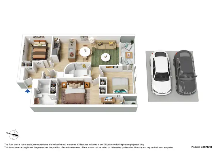 Floorplan of Homely apartment listing, 315/108 Flinders Street, Melbourne VIC 3000