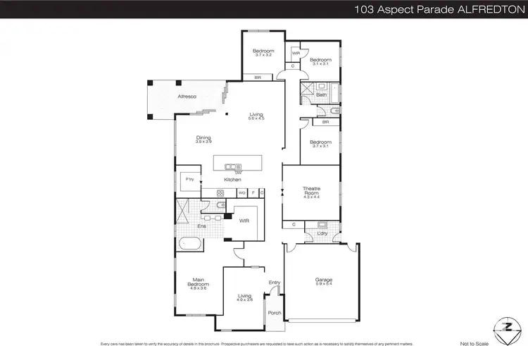 Floorplan of Homely house listing, 103 Aspect Parade, Alfredton VIC 3350